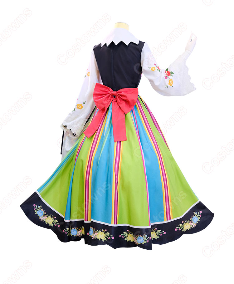 Re:ゼロから始める異世界生活 レム カントリードレス コスプレ衣装-3