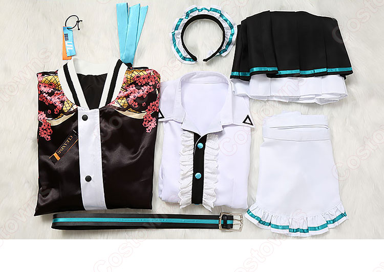 ブルーアーカイブ ミレニアムサイエンススクール 美甘ネル メイド服 コスプレ衣装-13