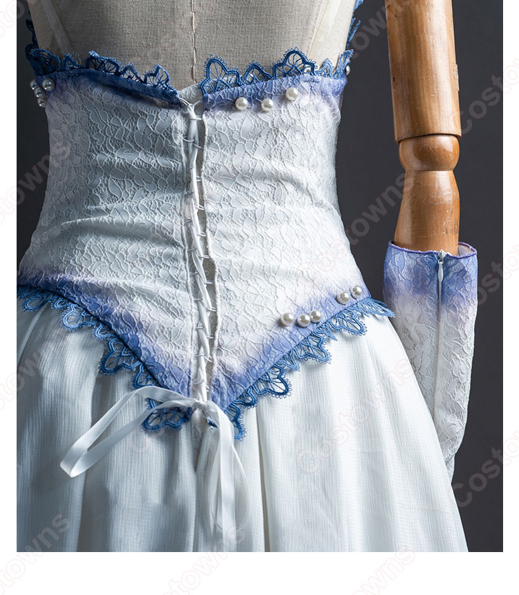 ティム・バートンのコープスブライド エミリー コスプレ衣装-10