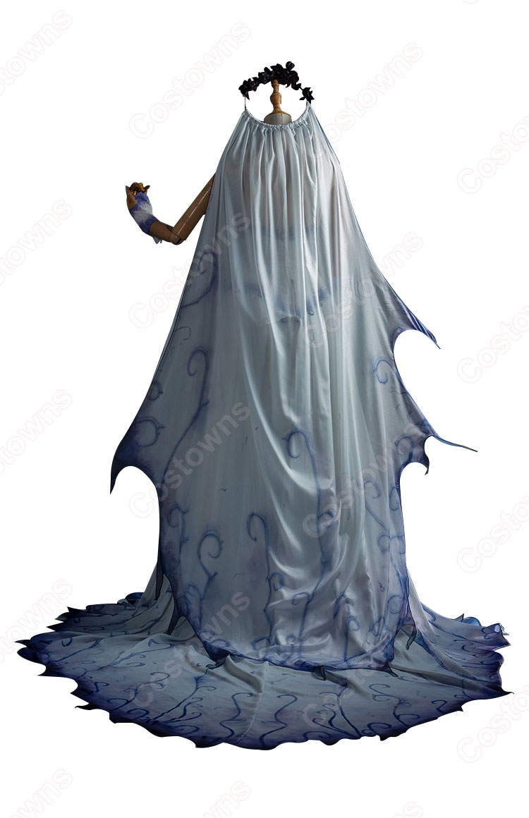 ティム・バートンのコープスブライド エミリー コスプレ衣装-4