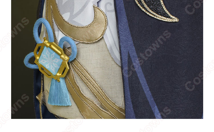 原神 申鶴 冷花幽露 コスプレ衣装-6