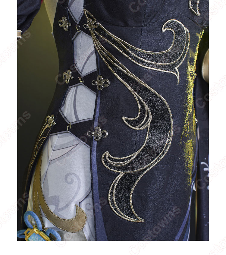 原神 申鶴 冷花幽露 コスプレ衣装-5