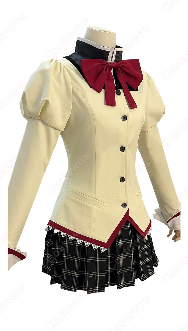 鹿目まどか 暁美ほむら コスプレ衣装 劇場版 魔法少女まどか☆マギカ〈ワルプルギスの廻天〉 見滝原中学校 制服 - Costowns