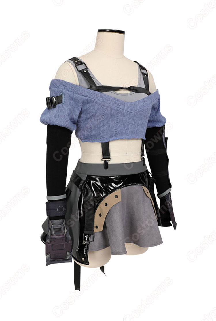ファイナルファンタジーVII エバークライシス ティファ・ロックハート メタルフット コスプレ衣装-2