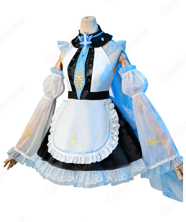 原神 エウルア・ローレンス コスプレ衣装 メイド服 同人衣装 - Costowns