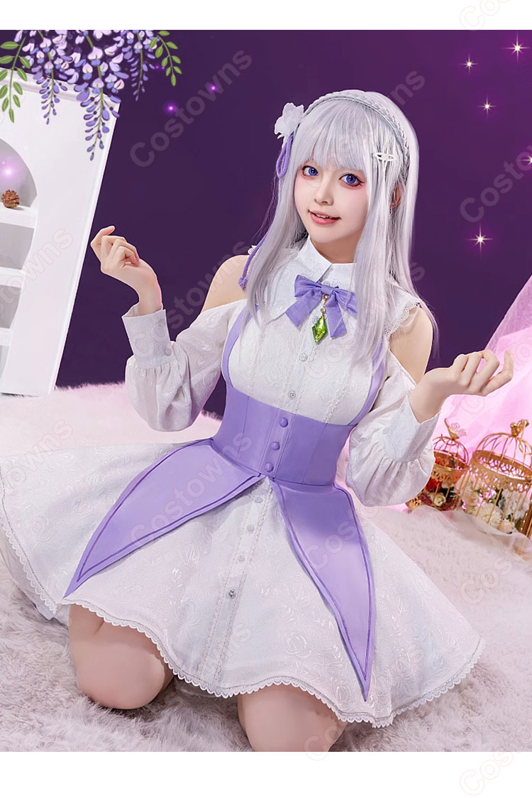 Re:ゼロから始める異世界生活 Memory Snow エミリア コスプレ Re:ゼロから始める異世界生活 Memory Snow エミリア コスプレ