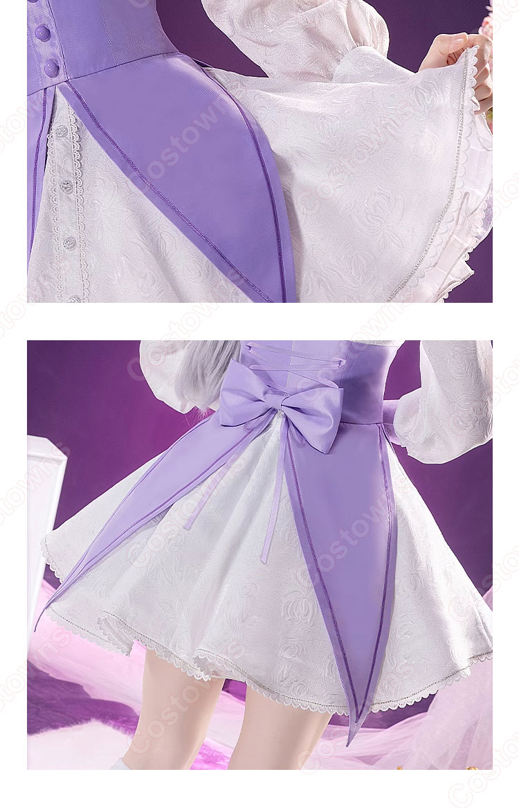 Re:ゼロから始める異世界生活 Memory Snow エミリア コスプレ衣装-7