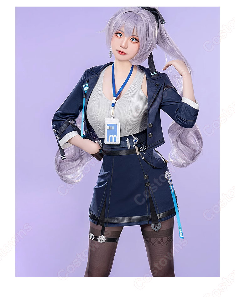 崩壊3rd ブローニャ・ザイチク 新生の銀翼 非凡な態度 コスプレ衣装-2