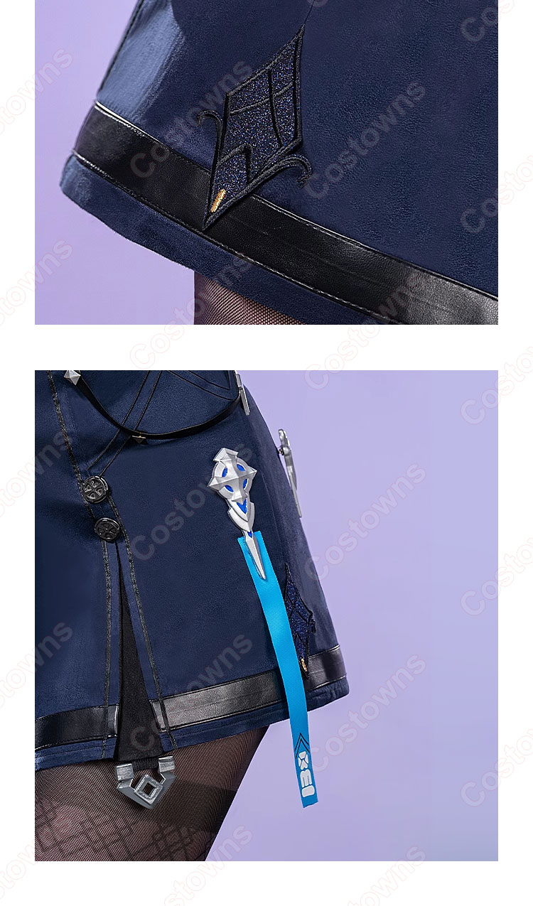 崩壊3rd ブローニャ・ザイチク 新生の銀翼 非凡な態度 コスプレ衣装-6