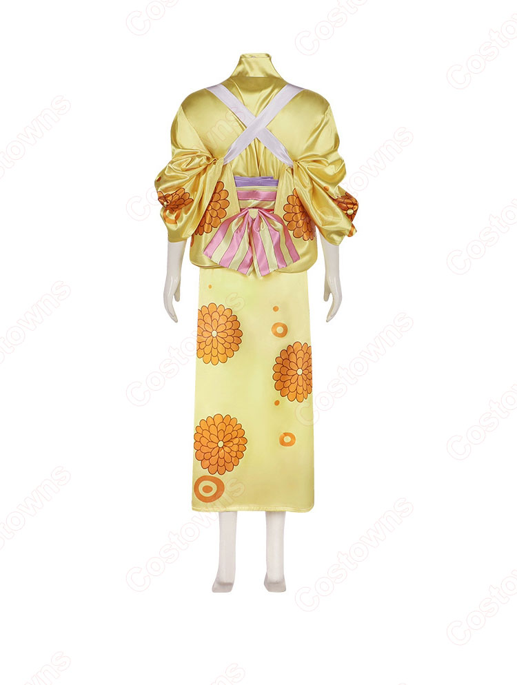 ONE PIECE(ワンピース) 菊の丞 コスプレ衣装-4