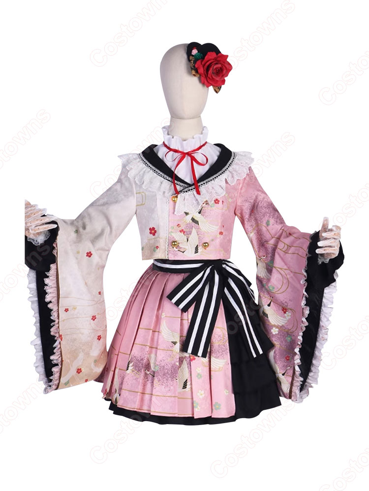 プロジェクトセカイ カラフルステージ! feat. 初音ミク 暁山瑞希 コスプレ衣装 優しさに励まされて 和風ロリータファッション 衣装-2