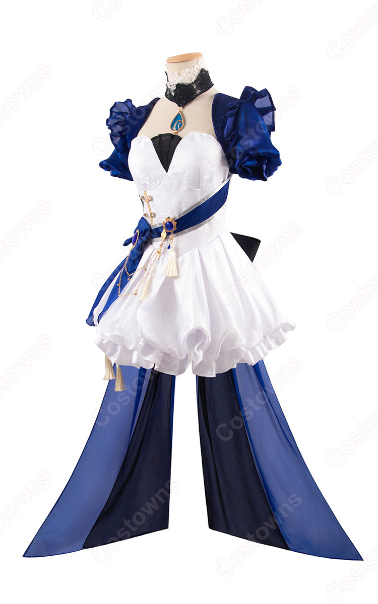原神 フリーナ コスプレ衣装 水色アリス 同人衣装 - Costowns