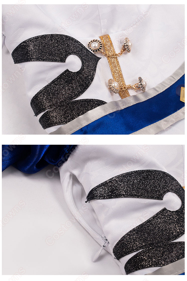 原神 フリーナ コスプレ衣装 水色アリス 同人衣装-5