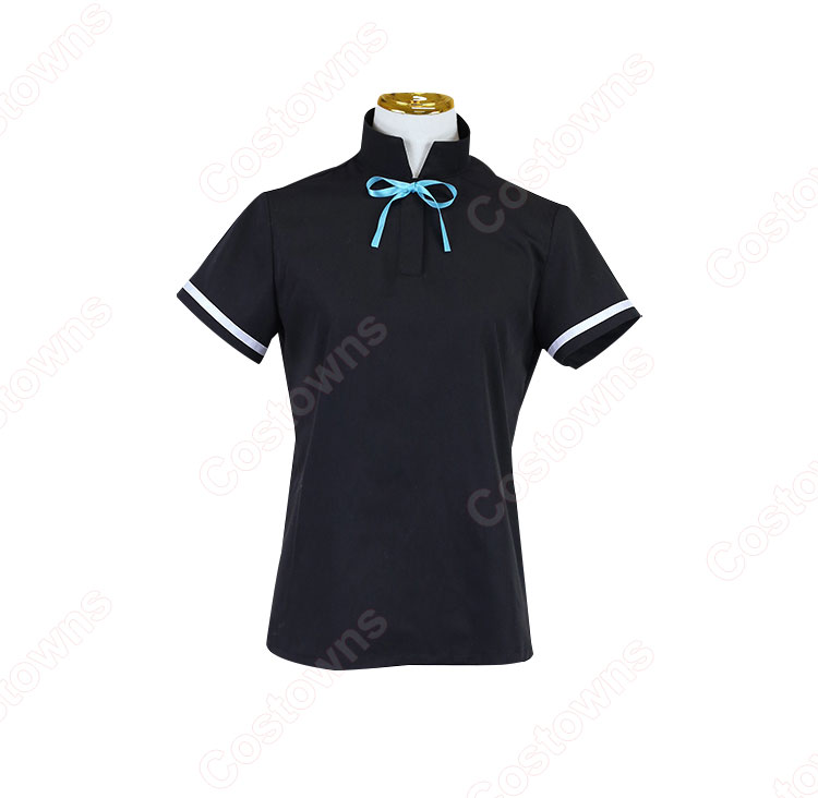 ブルーアーカイブ 黒見セリカ コスプレ衣装 柴関ラーメン 制服 バイト衣装-5