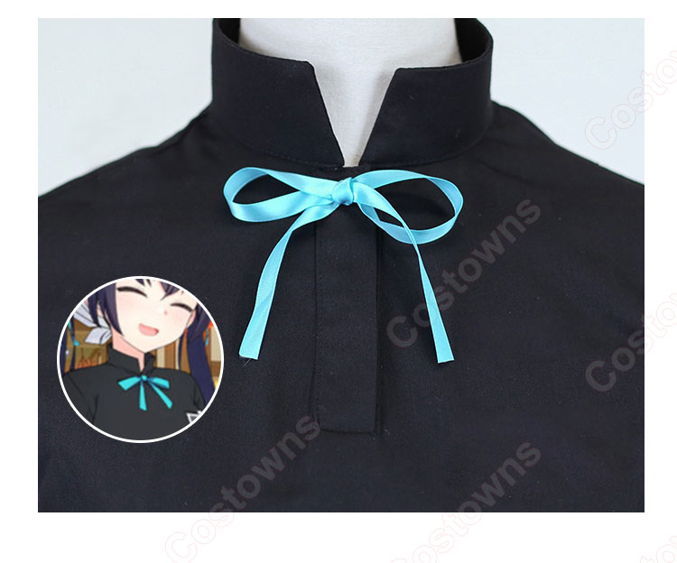 ブルーアーカイブ 黒見セリカ コスプレ衣装 柴関ラーメン 制服 バイト衣装-6