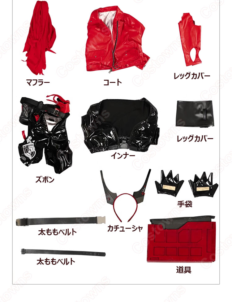 勝利の女神:NIKKE レッドフード コスプレ衣装-15