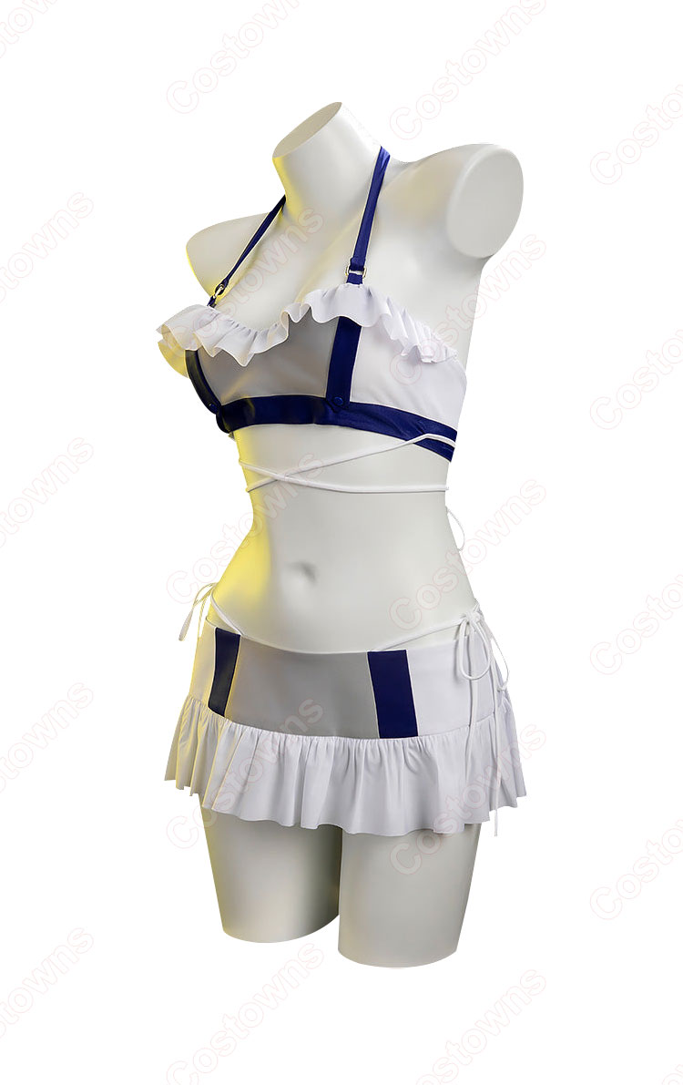 ファイナルファンタジーVII ティファ・ロックハート シャインフリッパー 水着 コスプレ衣装-3