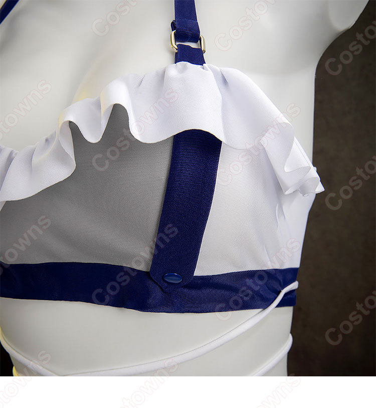 ファイナルファンタジーVII ティファ・ロックハート シャインフリッパー 水着 コスプレ衣装-6