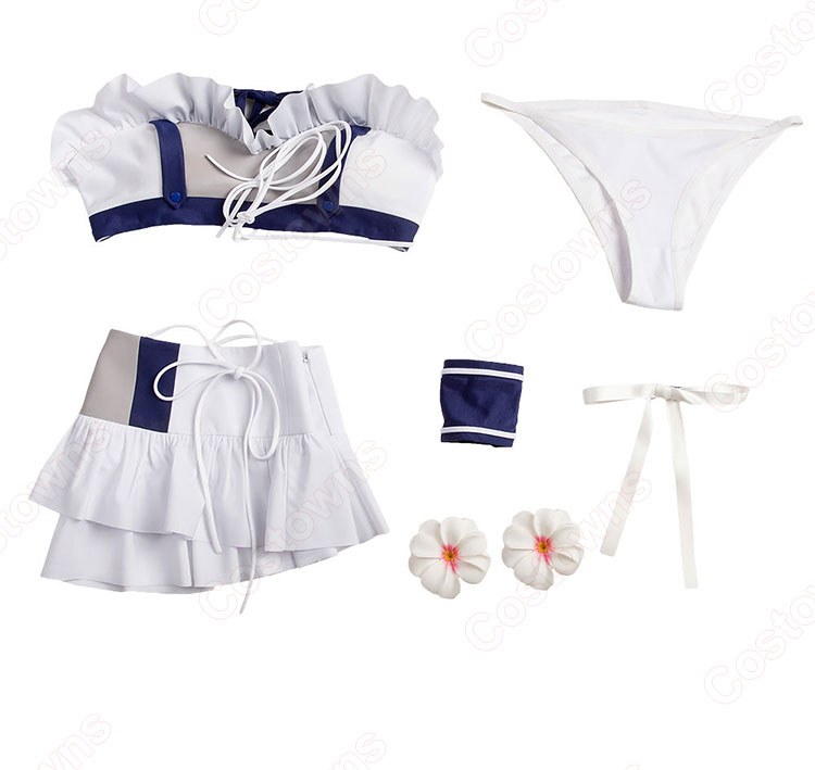 ファイナルファンタジーVII ティファ・ロックハート シャインフリッパー 水着 コスプレ衣装-14