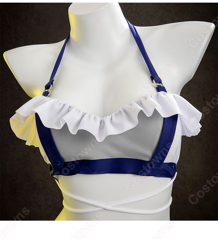 ファイナルファンタジーVII ティファ・ロックハート シャインフリッパー 水着 コスプレ衣装-5