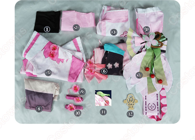 コスプレ フルセット 初音ミク 陰陽師 桜 コラボ 新品未使用初音ミク 陰陽師 コスプレ衣装 ウイッグ付き コラボ