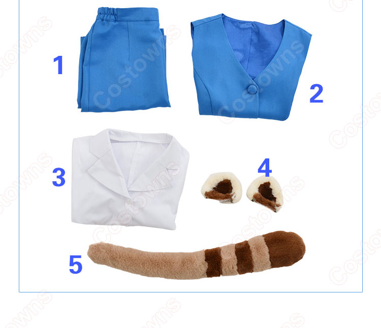 アグレッシブ烈子 烈子（レッサーパンダ） コスプレ衣装-10