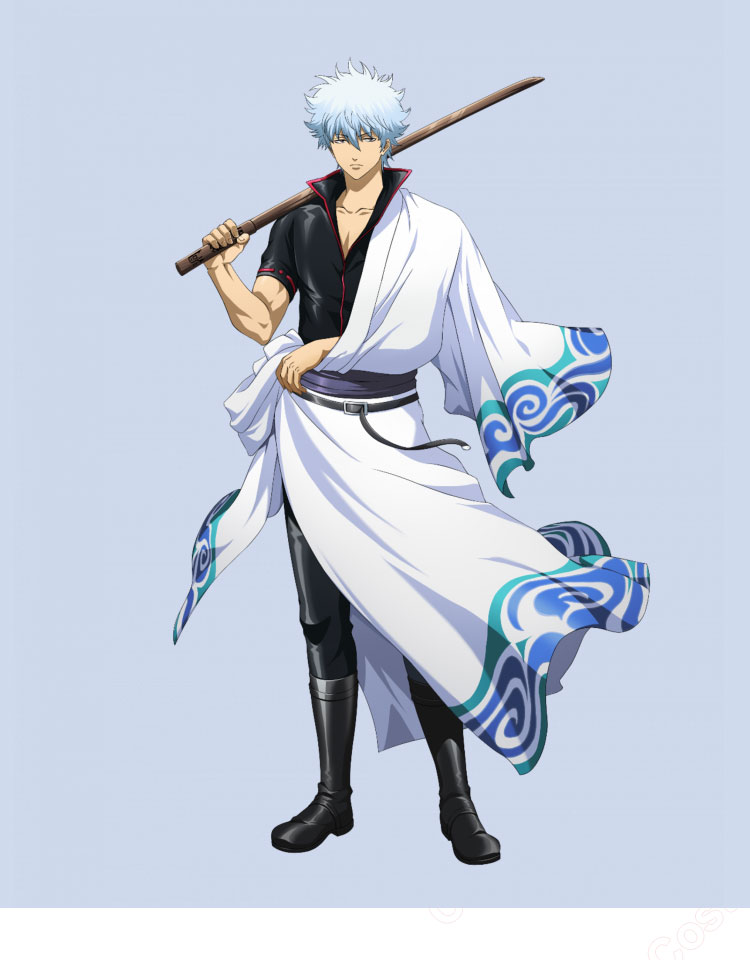 ランモバ 銀魂 坂田銀時 子供用 コスプレ衣装-1