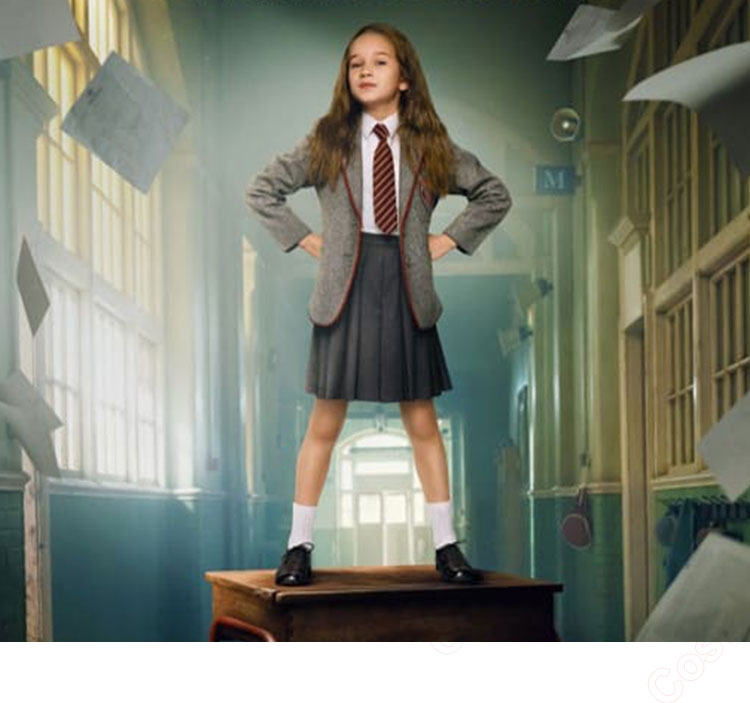 映画 マチルダ・ザ・ミュージカル マチルダ・ワームウッド 子供用 コスプレ衣装-1