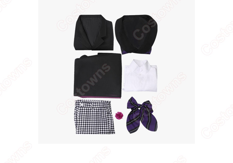 黒執事 -寄宿学校編- グレゴリー・バイオレット コスプレ衣装-9