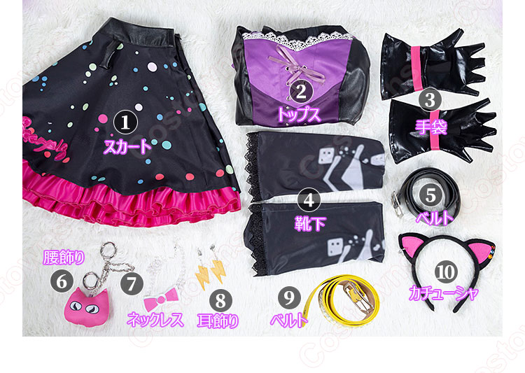 アイカツオンパレード! 星宮いちご スイートデビル コスプレ衣装-13