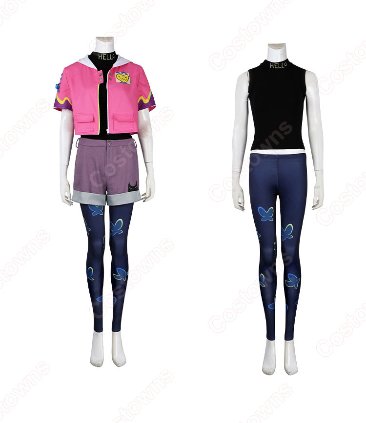 VALORANT クローヴ コスプレ衣装-4