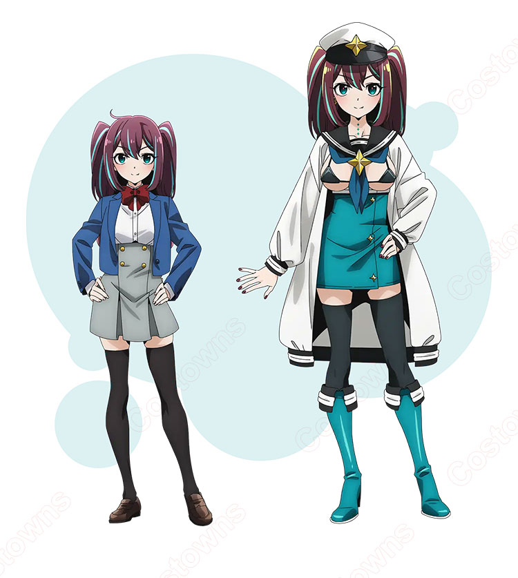 魔法少女にあこがれて 阿古屋真珠 コスプレ衣装 制服-1