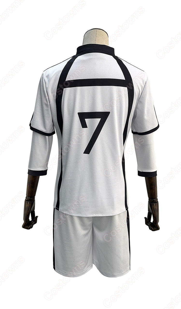 ブルーロック 凪誠士郎 コスプレ衣装 白宝高校サッカー部 ユニフォーム-3