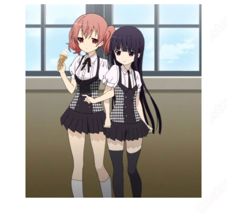 妖狐×僕SS 髏々宮カルタ 白鬼院凜々蝶 制服 コスプレ衣装 - Costowns