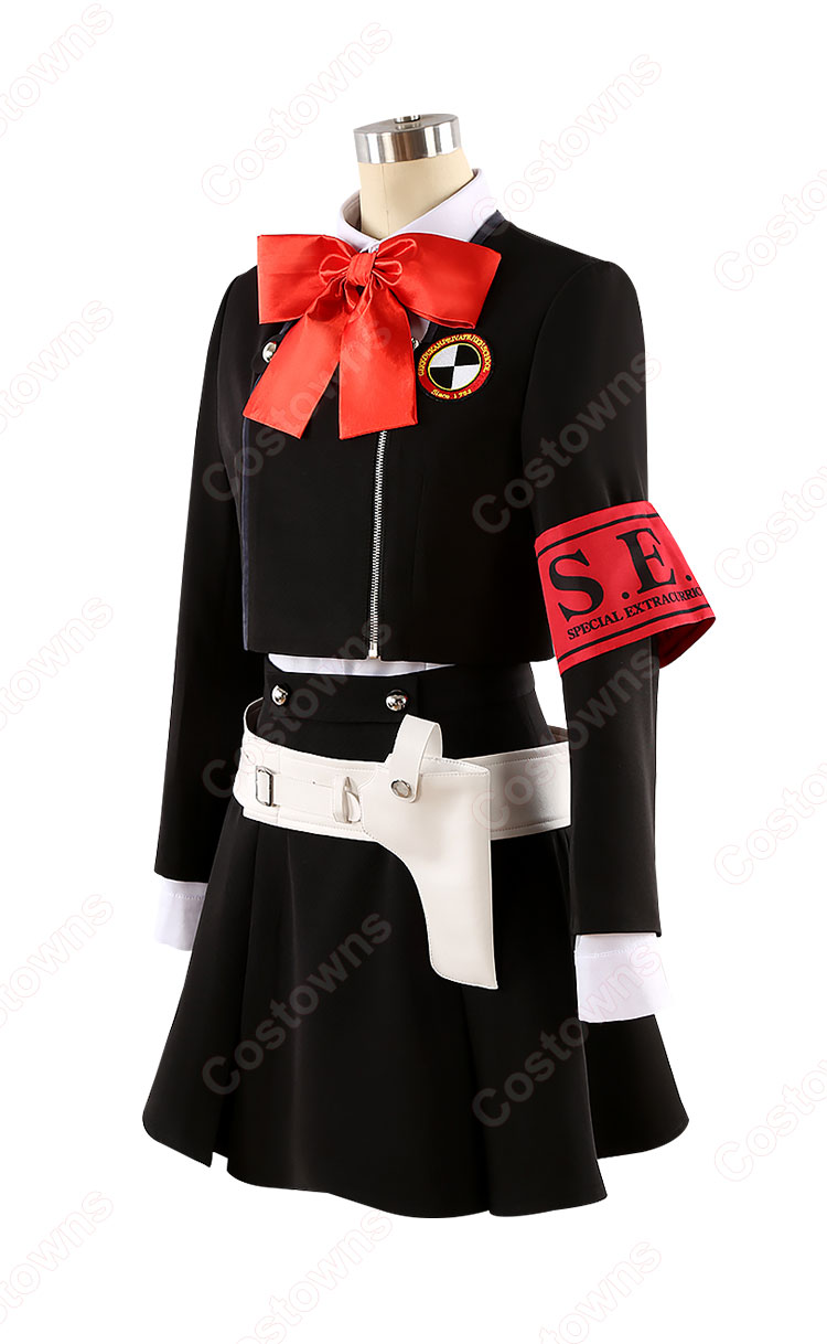 ペルソナ3 ポータブル 汐見琴音 ハム子 コスプレ衣装 月光館学園 制服-4
