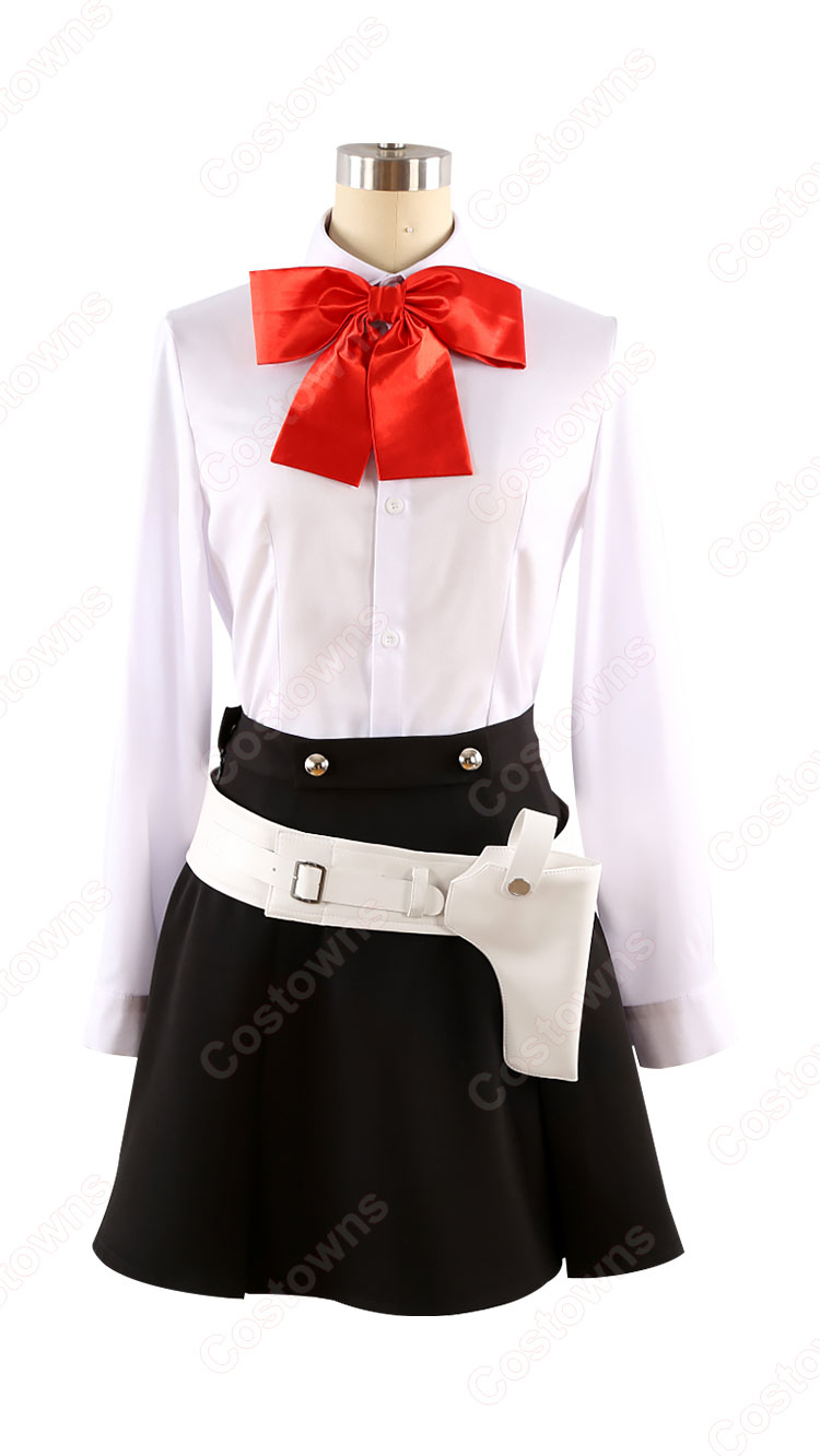 ペルソナ3 ポータブル 汐見琴音 ハム子 コスプレ衣装 月光館学園 制服-6