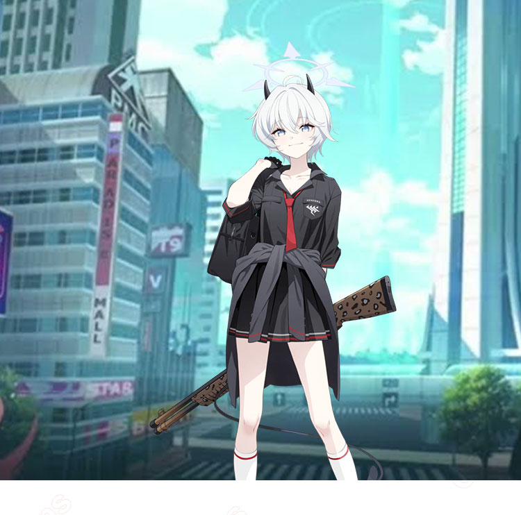 ブルーアーカイブ ゲヘナ学園 旗見エリカ コスプレ衣装-1