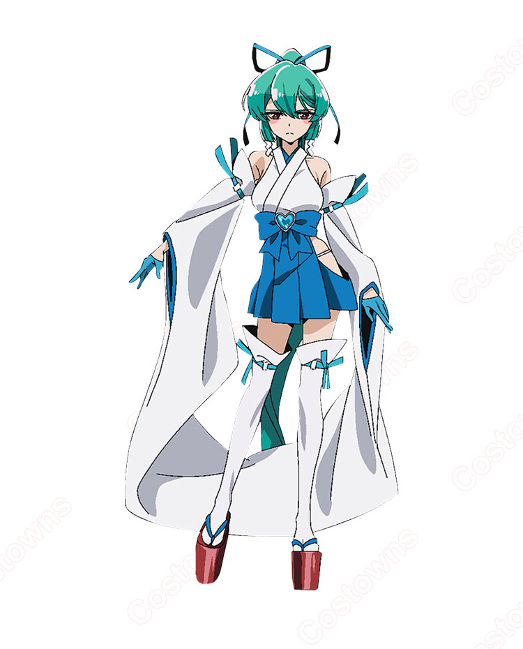 魔法少女にあこがれて マジアアズール薄氷巫女 コスプレ衣装
