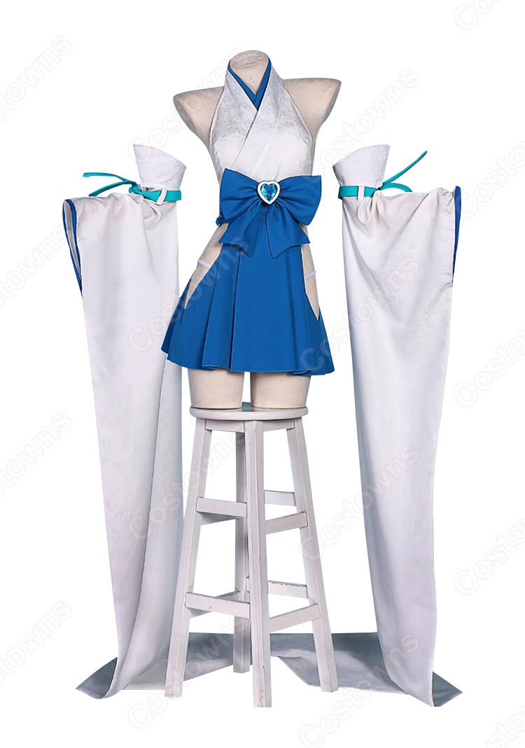 魔法少女にあこがれて マジアアズール薄氷巫女 コスプレ衣装 巫女服-2