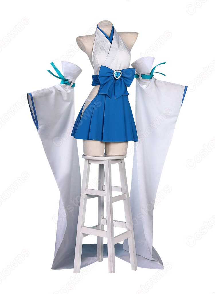 魔法少女にあこがれて マジアアズール薄氷巫女 コスプレ衣装 巫女服-3