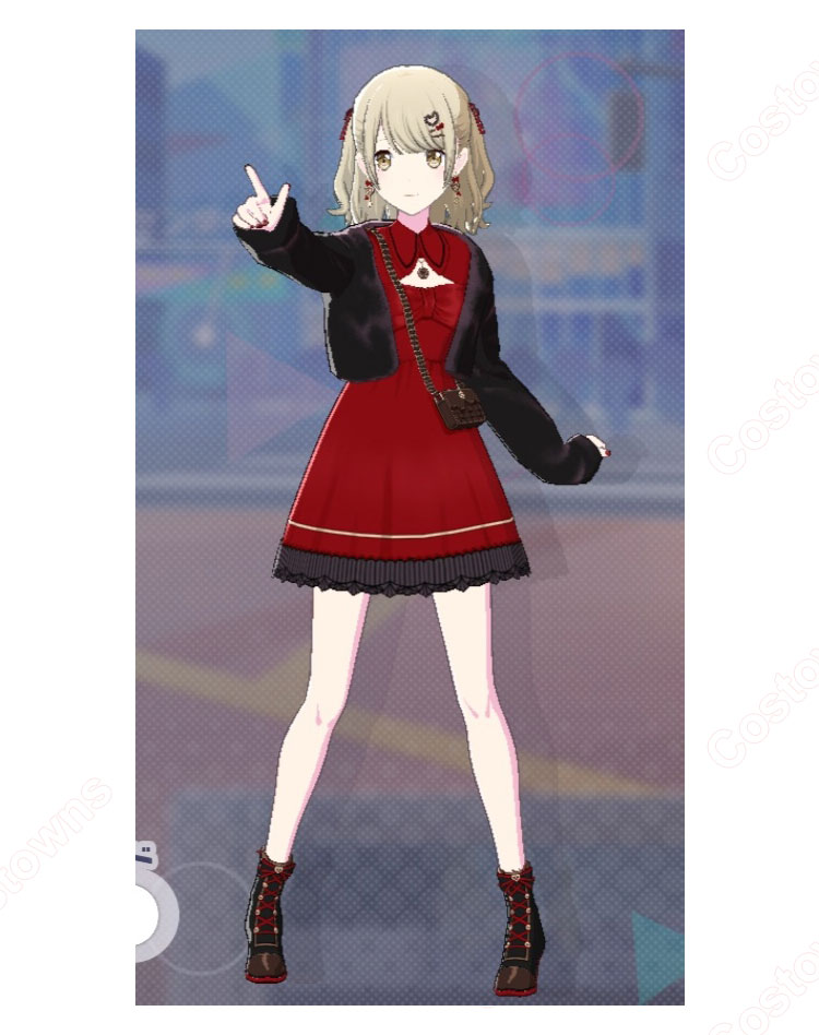 プロジェクトセカイ カラフルステージ! feat. 初音ミク 小豆沢こはね 小悪魔系スイートチョコレート コスプレ衣装-1