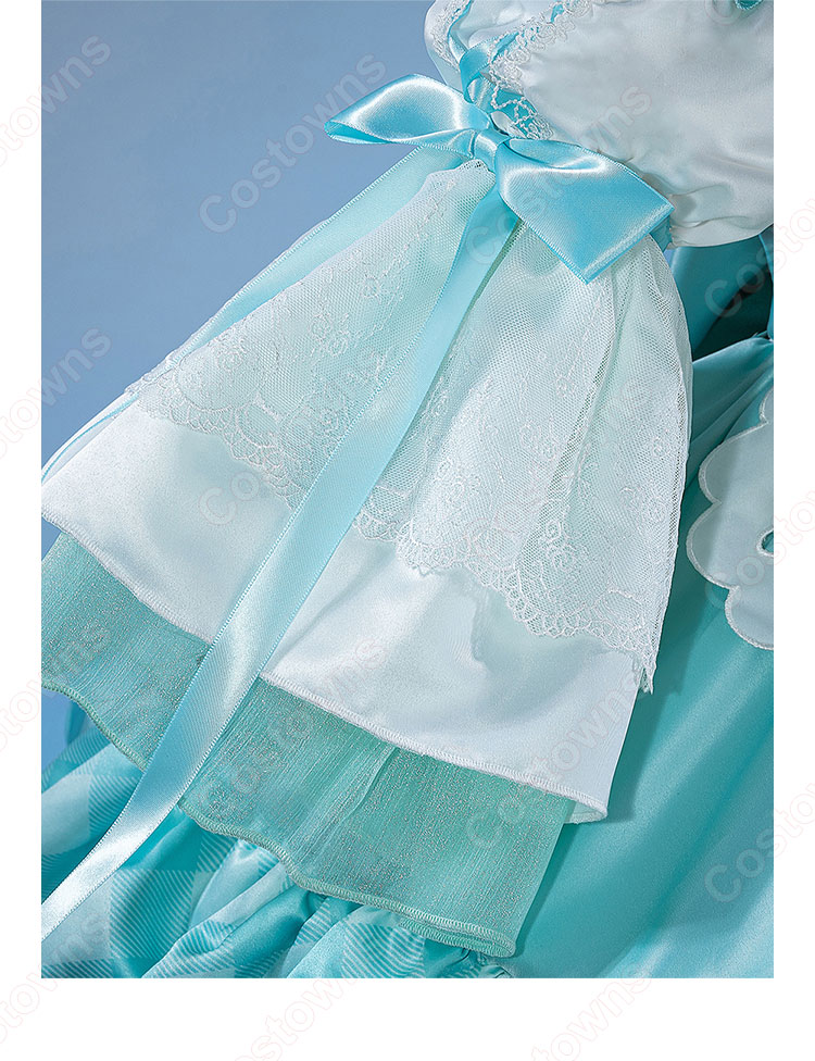 初音ミク 生誕16周年記念 コスプレ衣装 ロリータ衣装-9