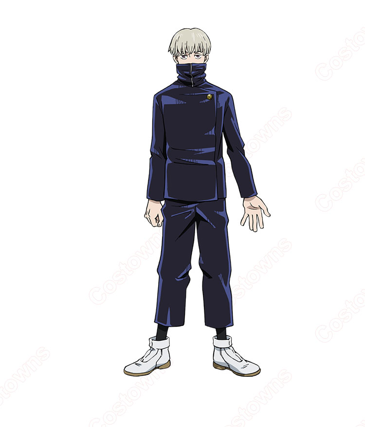 呪術廻戦 準1級呪術師 狗巻棘 コスプレ衣装 3点セット(スヌード