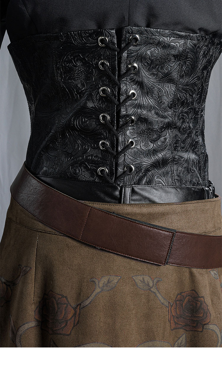 IdentityV 第五人格 バーメイド(デミ・バーボン) ブラックローズ コスプレ衣装-15