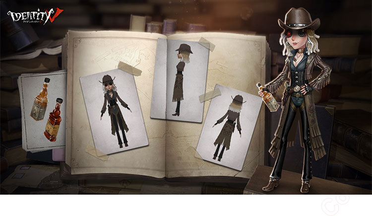 IdentityV 第五人格 バーメイド(デミ・バーボン) ブラックローズ コスプレ衣装-1