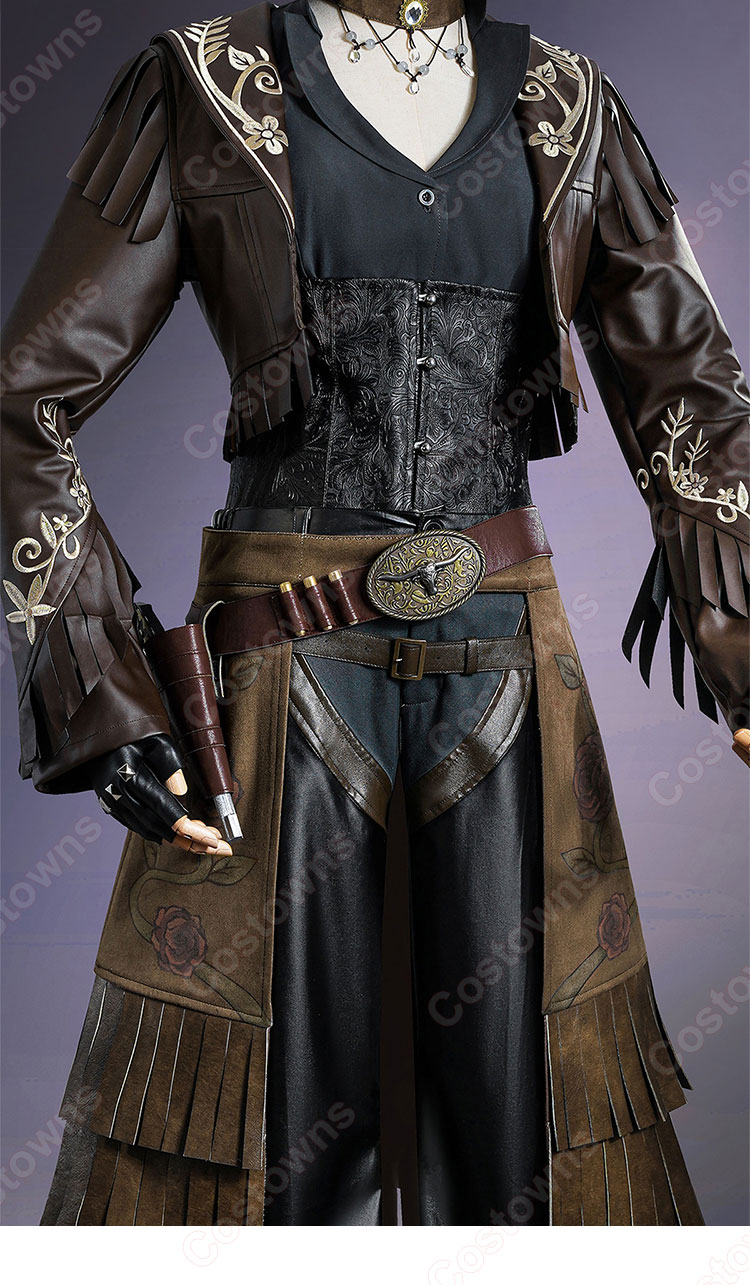 IdentityV 第五人格 バーメイド(デミ・バーボン) ブラックローズ コスプレ衣装-7