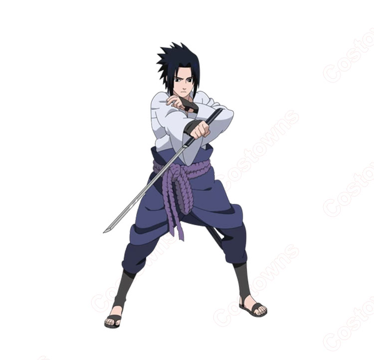 NARUTO -ナルト- うちはサスケ ナルトの親友 コスプレ衣装-1