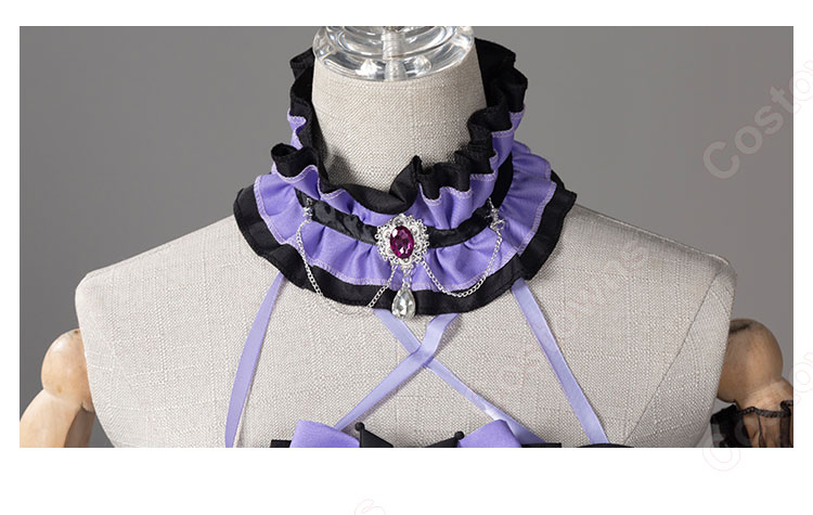 第五人格×サンリオコラボ 血の女王(マリー)×クロミ コスプレ衣装 洋服-6