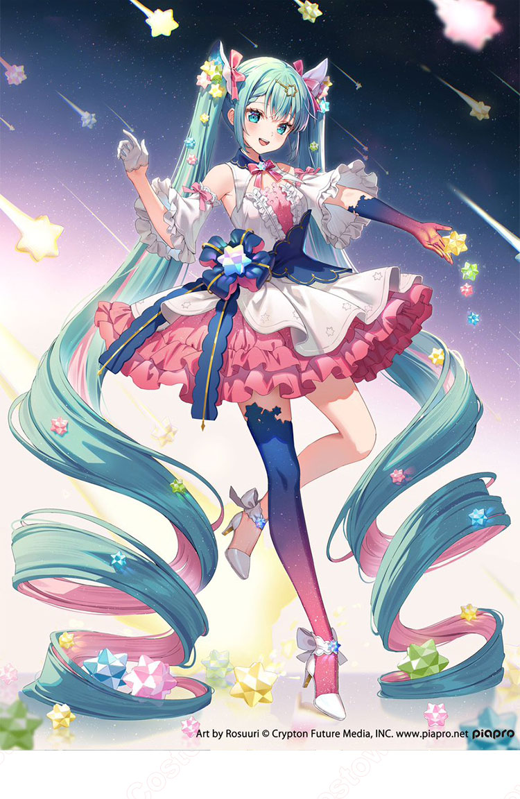 初音ミク 白ドレス フラワー衣装 VOCALOID コスチューム コスプレ｜コスチューム・コスプレ