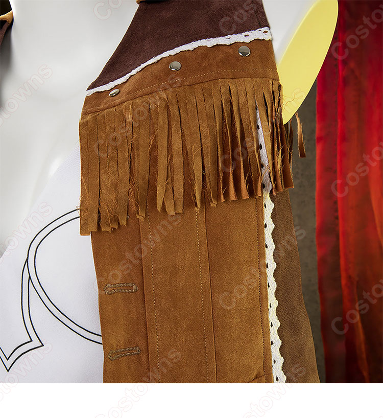 ファイナルファンタジーVII リバース ティファ・ロックハート ウェスタンガイド姿 コスプレ衣装-9